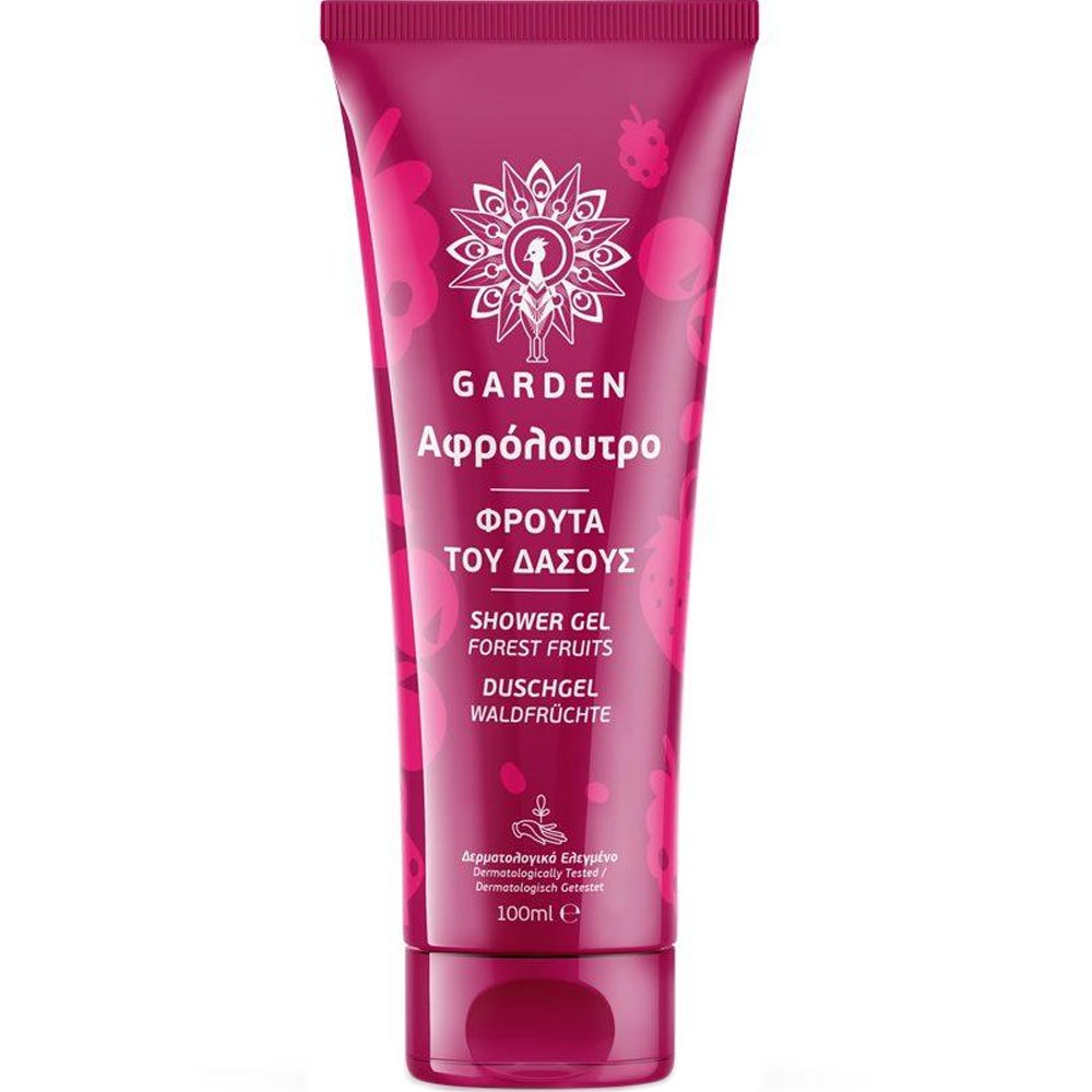 Garden Shower Gel Forest Fruits Ενυδατικό Αφρόλουτρο Σώματος με Άρωμα Φρούτα του Δάσους Travel Size 100ml