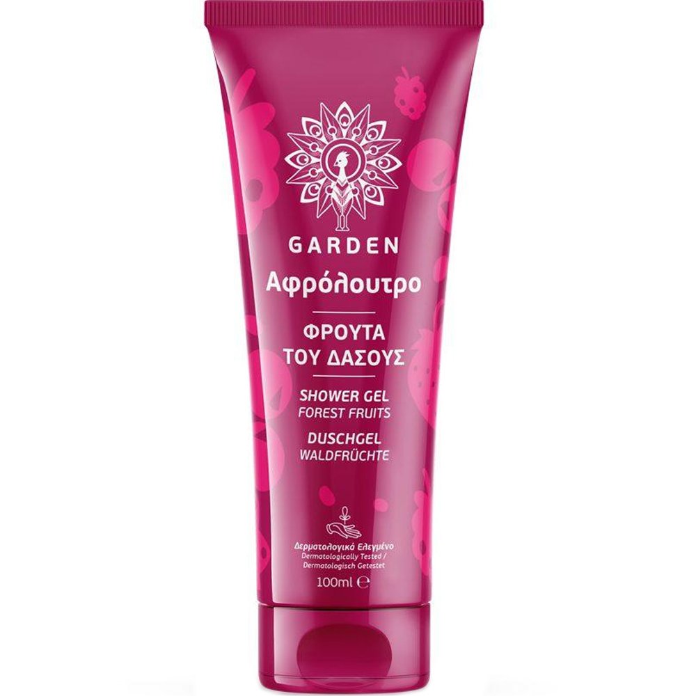 Garden Shower Gel Forest Fruits Ενυδατικό Αφρόλουτρο Σώματος με Άρωμα Φρούτα του Δάσους Travel Size 100ml