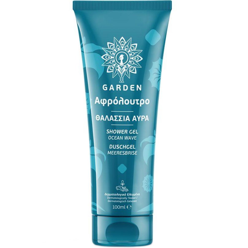 Garden Shower Gel Ocean Wave Ενυδατικό Αφρόλουτρο Σώματος με Άρωμα Θαλάσσια Αύρα Travel Size 100ml