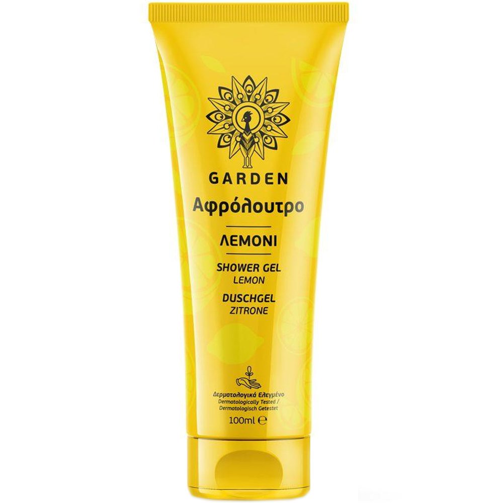Garden Shower Gel Lemon Ενυδατικό Αφρόλουτρο Σώματος με Άρωμα Λεμόνι Travel Size 100ml