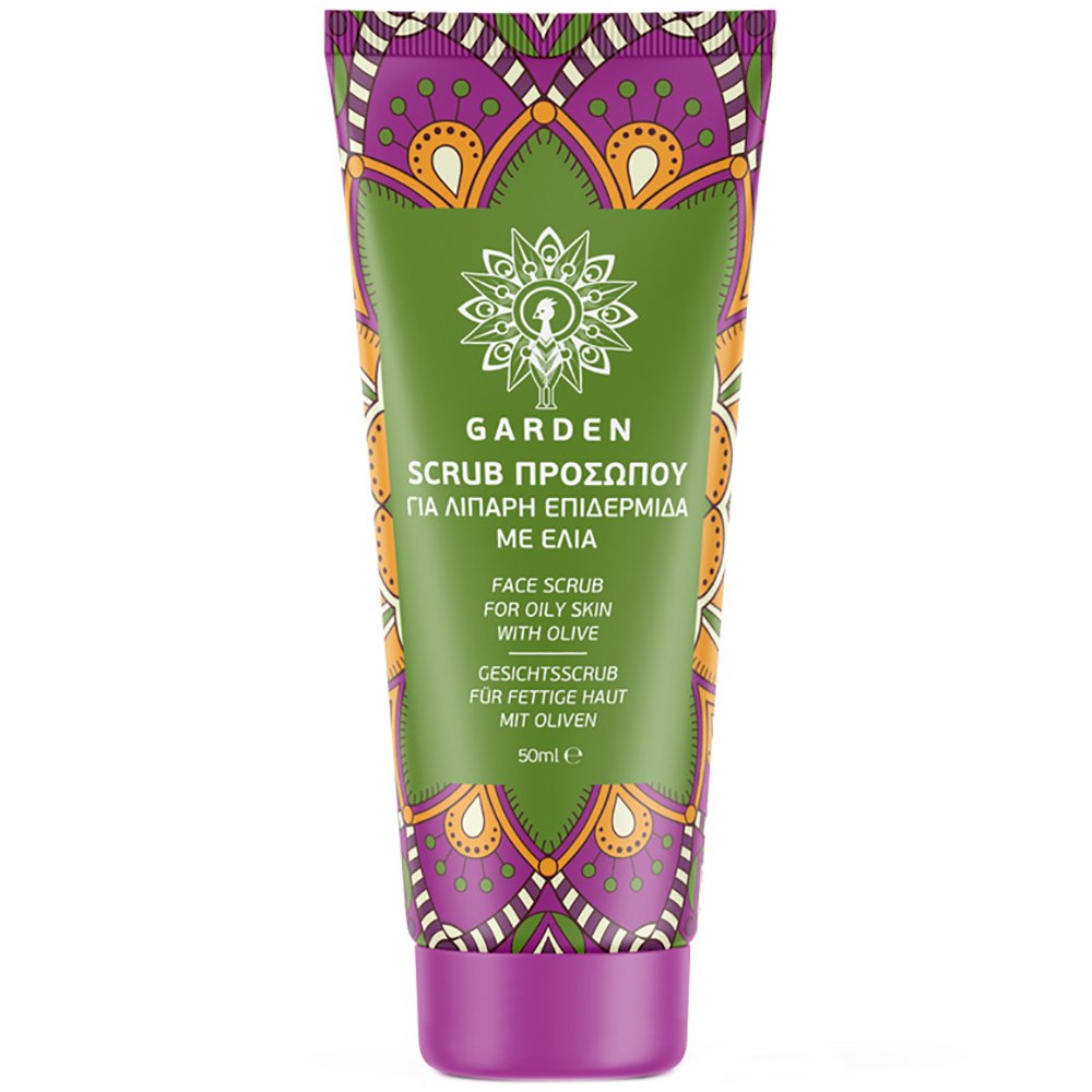 Garden Garden Face Scrub Purifying Olive Απολεπιστικό Προσώπου για Λιπαρή Επιδερμίδα με Ελιά 50ml