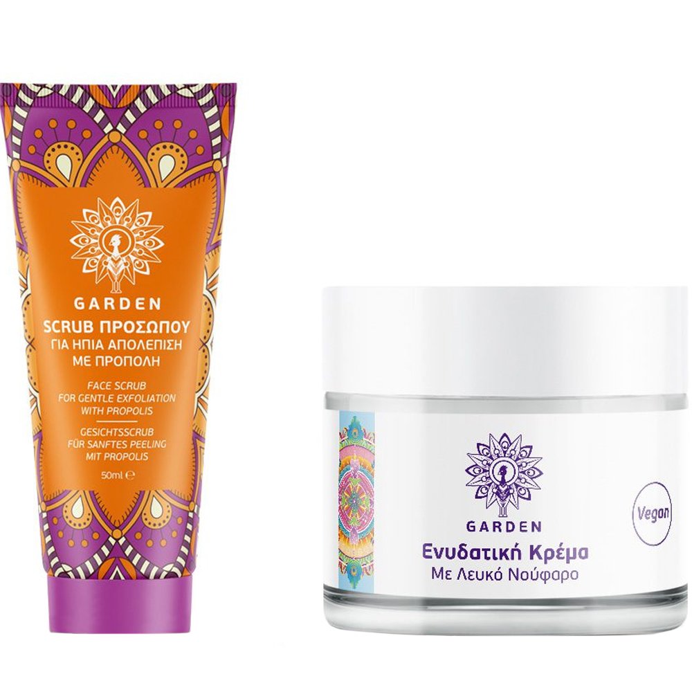 Garden Promo Scrub & Hydrate Moisturizing Gel-Cream 50ml & Face Scrub 50ml