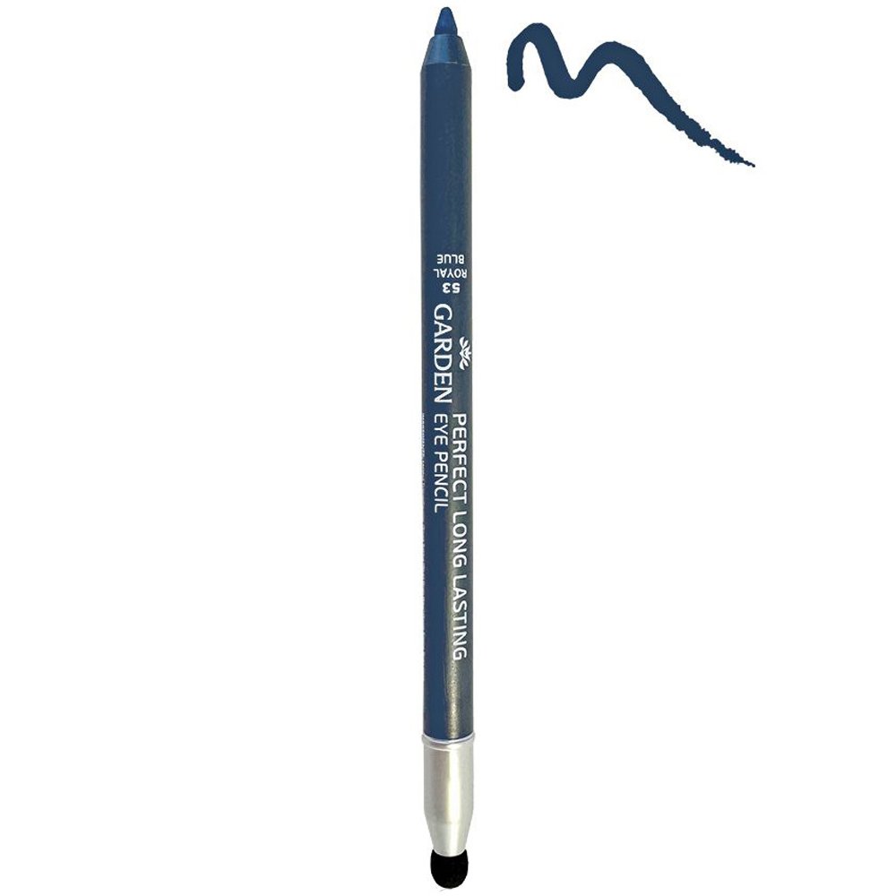 Garden Garden Perfect Long Lasting Eye Pencil Αδιάβροχο Μολύβι Ματιών µε Ενσωματωμένο Σφουγγαράκι Σβησίματος 1.25g - 53 Royal Blue