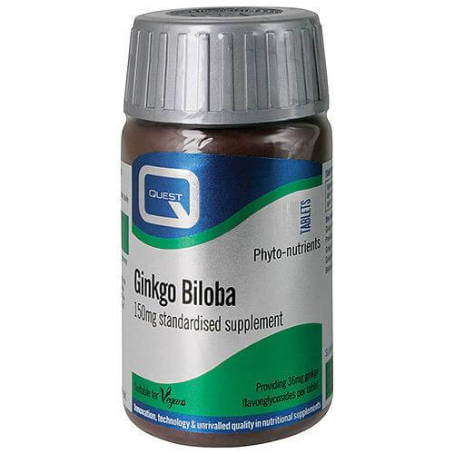 Quest Ginkgo Biloba 150mg Extract 60 ταμπλέτες