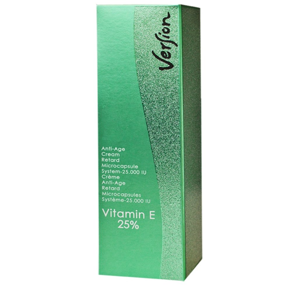 Version Vitamin E 25% Night Cream with Vitamin E Αναπλαστική, Αναζωογονητική Κρέμα με Βιταμίνη E Κατάλληλη για Ξηρές & Πολύ Ξηρές Επιδερμίδες 50ml