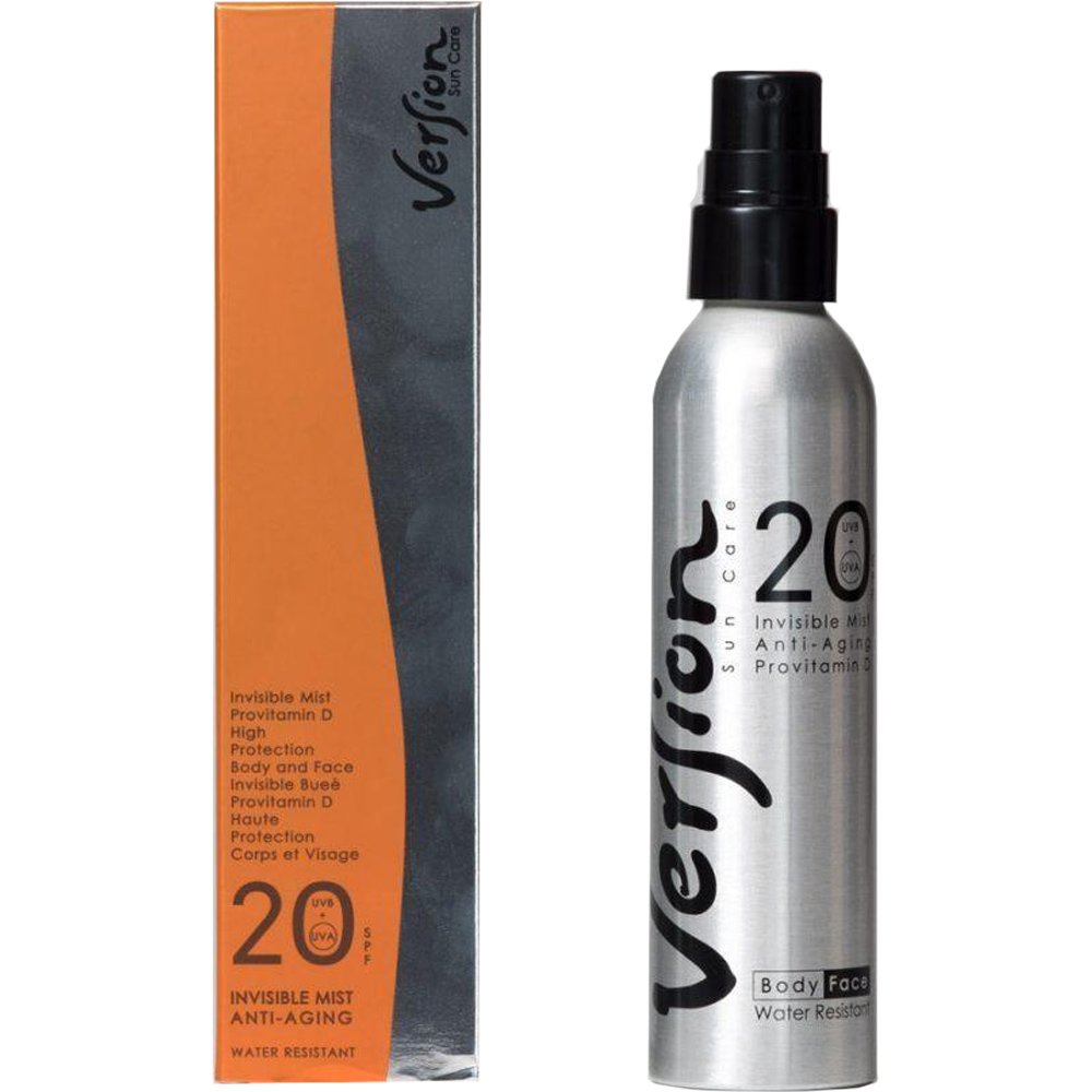 Version Version Invisible Mist Anti-Aging Spf20 Αόρατο Αντηλιακό Σπρέι Προσώπου & Σώματος Αντιρυτιδικής Δράσης Μεσαίας Προστασίας 200ml