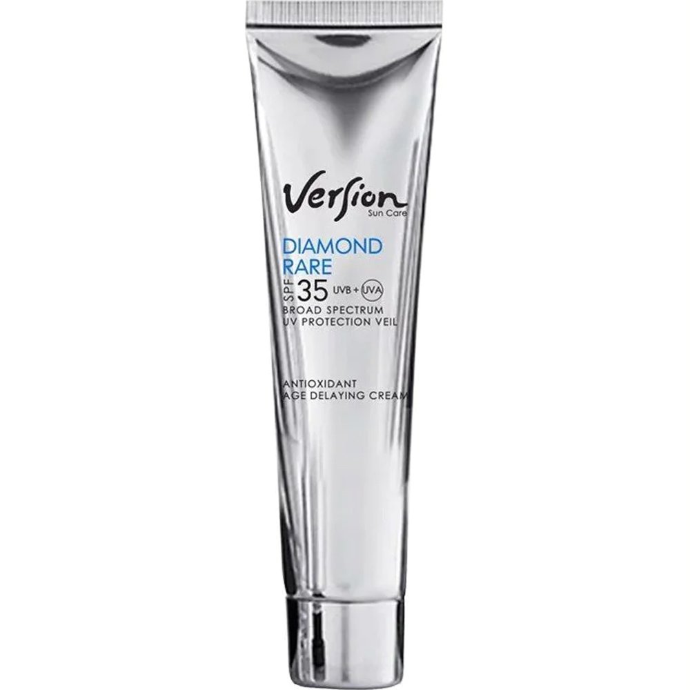 Version Version Suncare Diamond Rare Spf35 Age Delaying Day Cream Αντηλιακή Κρέμα Προσώπου Υψηλής Προστασίας με Πούδρα από Αληθινά Διαμάντια 60ml