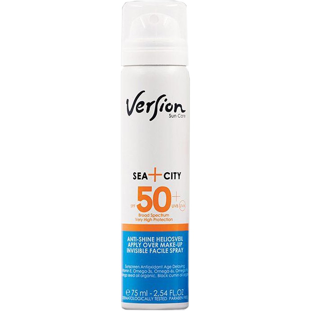 Version Sea City Invisible Facile Spray Spf50+ Αόρατο Αντηλιακό Σπρέι Προσώπου Πολύ Υψηλής Προστασίας 75ml