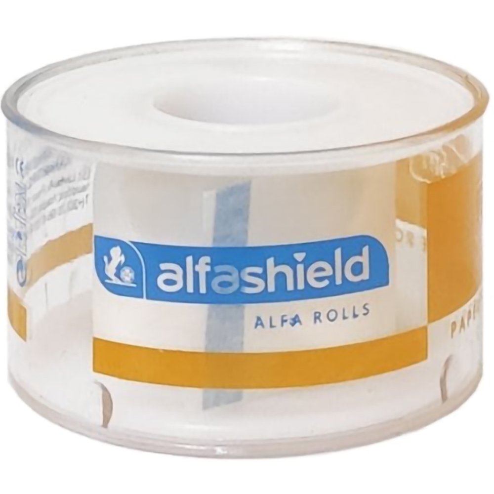AlfaShield Alfa Pore Paper Medical Tape Rolls Χάρτινη, Αυτοκόλλητη Ταινία Στερέωσης Επιθεμάτων & Επιδέσμων Λευκό 1 Τεμάχιο – 5m x 2.5cm