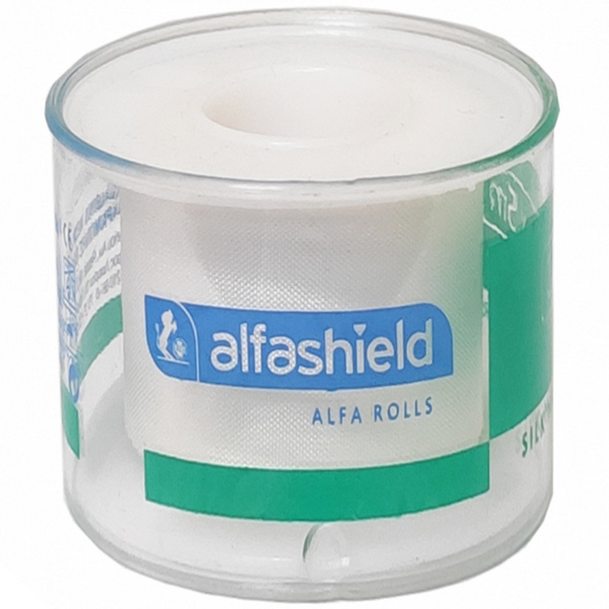AlfaShield Alfa Silk Medical Tape Rolls Αδιάβροχη, Αυτοκόλλητη Tαινία Στερέωσης Επιθεμάτων & Επιδέσμων, από Μετάξι Λευκό 1 Τεμάχιο – 5m x 5cm