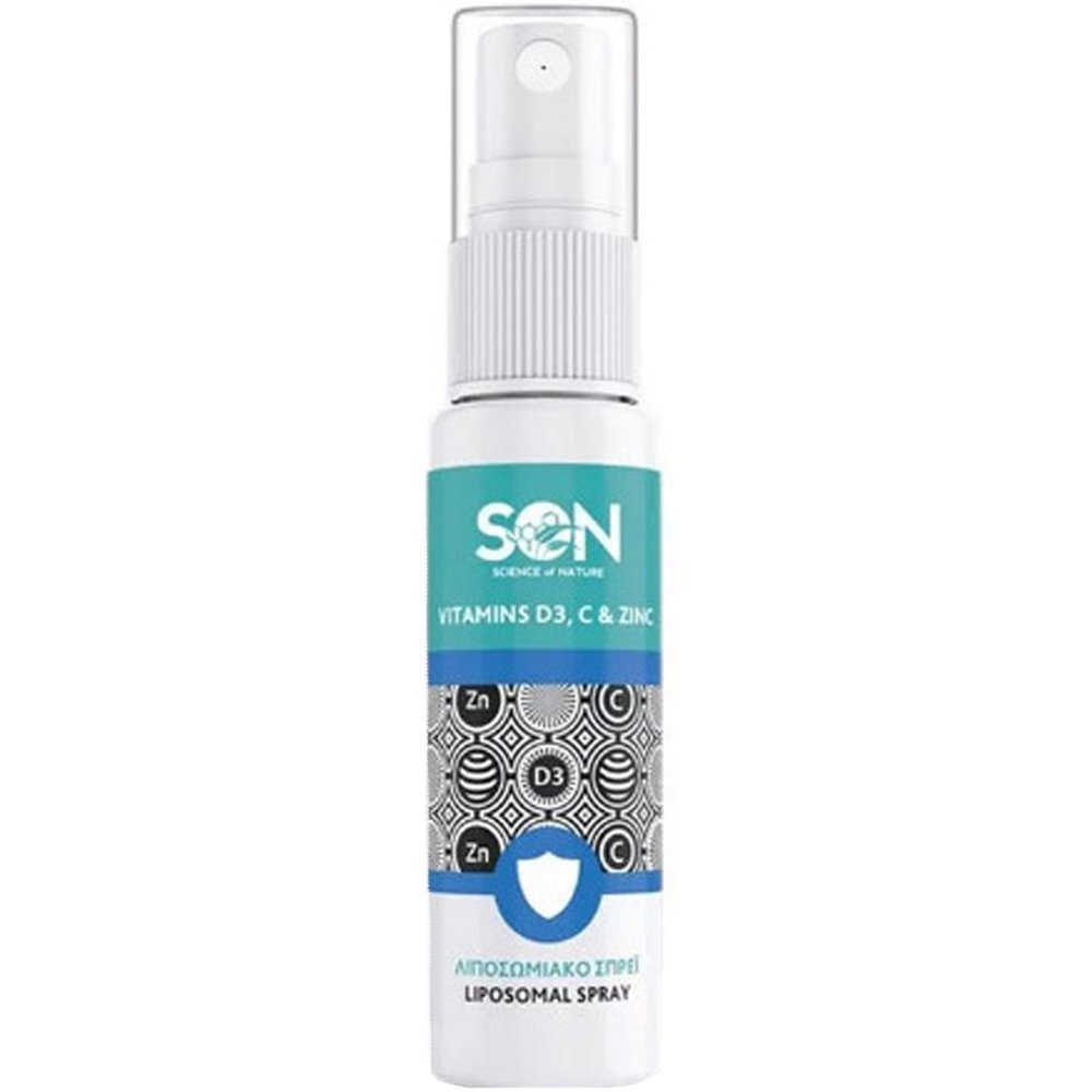 Son Son Vitamin D3, C & Zinc Liposomal Spray Συμπλήρωμα Διατροφής Βιταμινών D3, C & Ψευδάργυρου Λιποσωμικής Μορφής για Ενίσχυση του Ανοσοποιητικού με Αντιοξειδωτική Δράση σε Μορφή Spray με Γεύση Μέντα 30ml