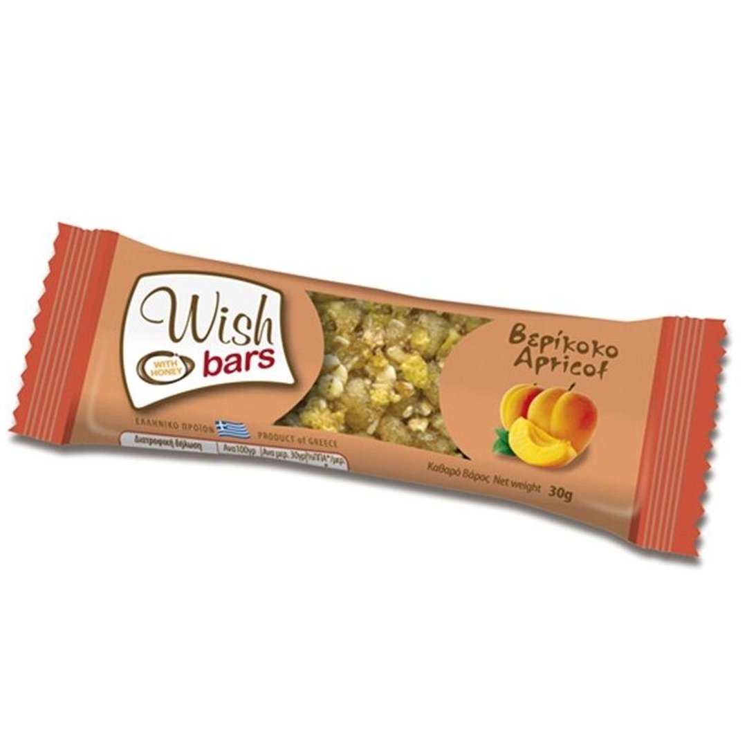 Wish Bars Nuts & Apricot Μπάρα Υγιεινής Διατροφής Χωρίς Ζάχαρη με Ξηρούς Καρπούς & Βερίκοκο 30g