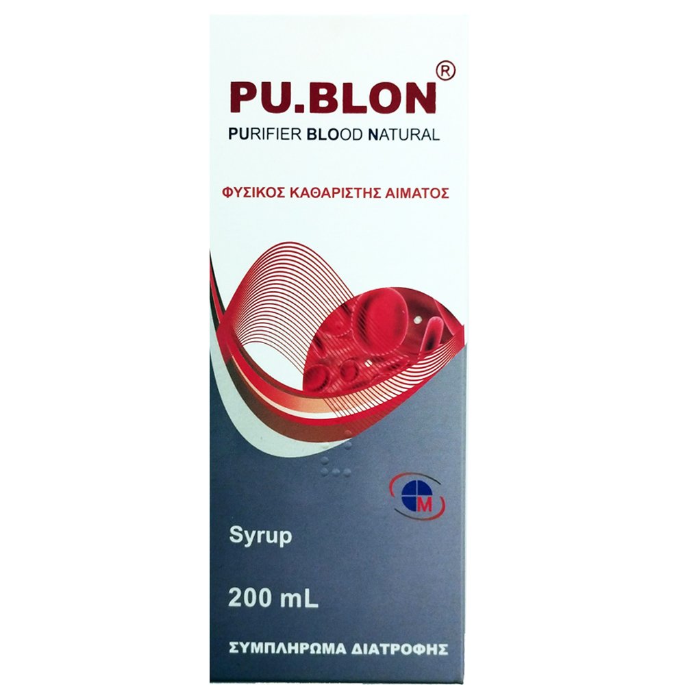 Medichrom Pu.Blon Purifier Blood Natural Συμπλήρωμα Διατροφής που Δρα σαν Φυσικός Καθαριστής Αίματος 200ml