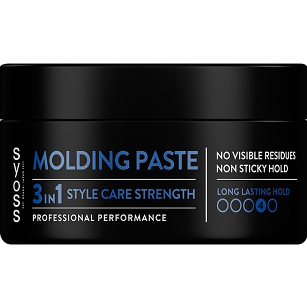 Syoss Syoss Long Lasting Hold Molding Paste Πηλός Styling με Δυνατό Κράτημα που δεν Αφήνει Ορατά Ίχνη & δεν Κολλάει 100ml