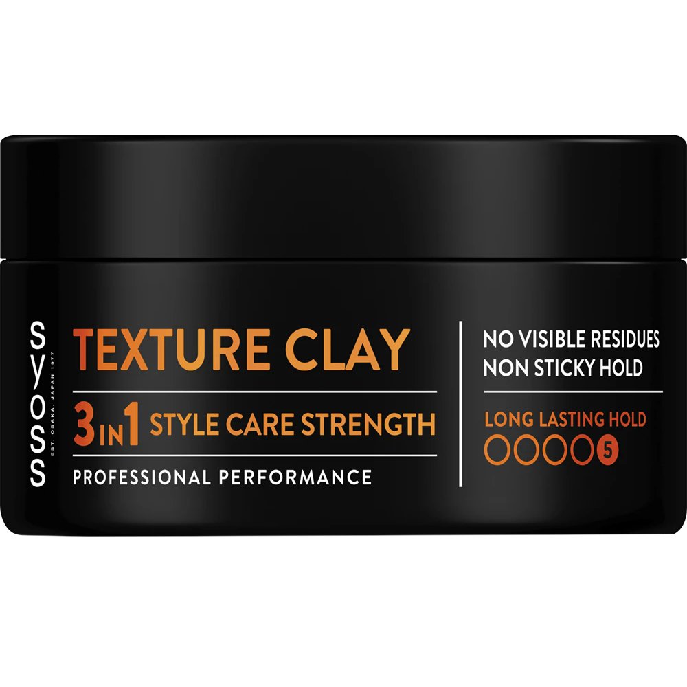 Syoss Long Lasting Hold Texture Clay Πηλός Styling με Εξαιρετικά Δυνατό Φιξάρισμα που δεν Αφήνει Ορατά Ίχνη & δεν Κολλάει 100ml