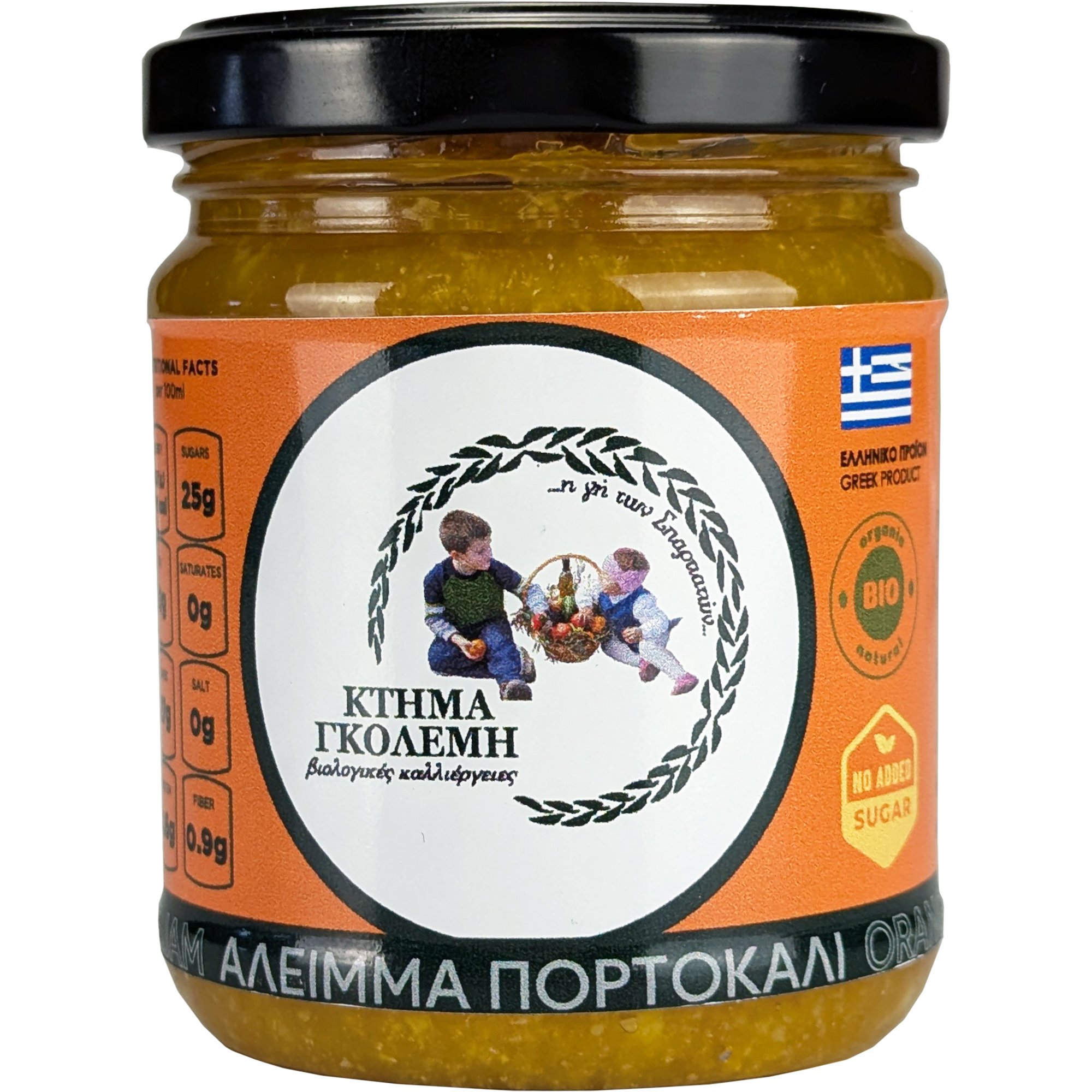 Κτήμα Γκολέμη Κτήμα Γκολέμη Orange Spread Βιολογικό Άλειμμα Πορτοκάλι 240g