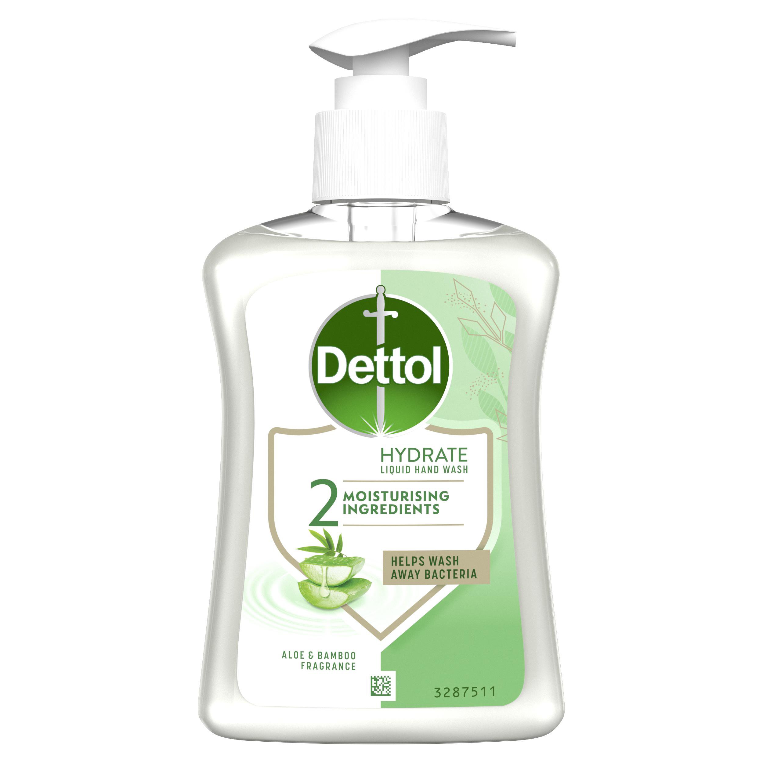 Dettol Dettol Aloe & Bamboo Hydrate Liquid Hand Wash Υγρό Κρεμοσάπουνο με Αλόη με Αντλία 250ml