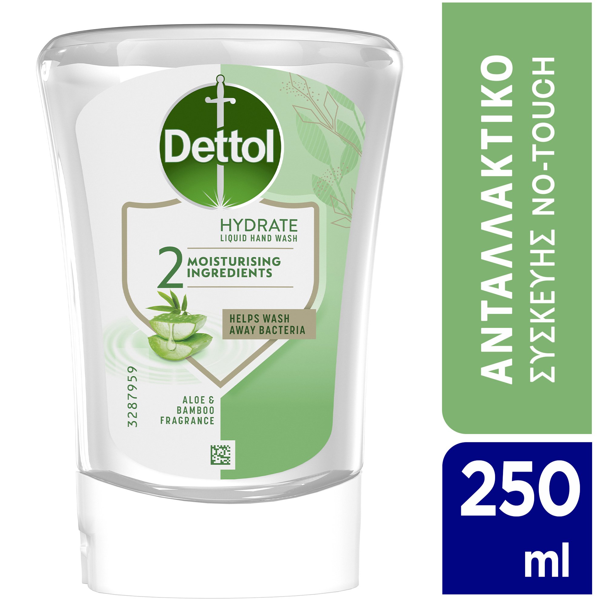 Dettol Dettol Hydrate Liquid Hand Wash No-Touch Refill Ανταλλακτικό Υγρό Αυτόματης Συσκευής Κρεμοσάπουνου 250ml