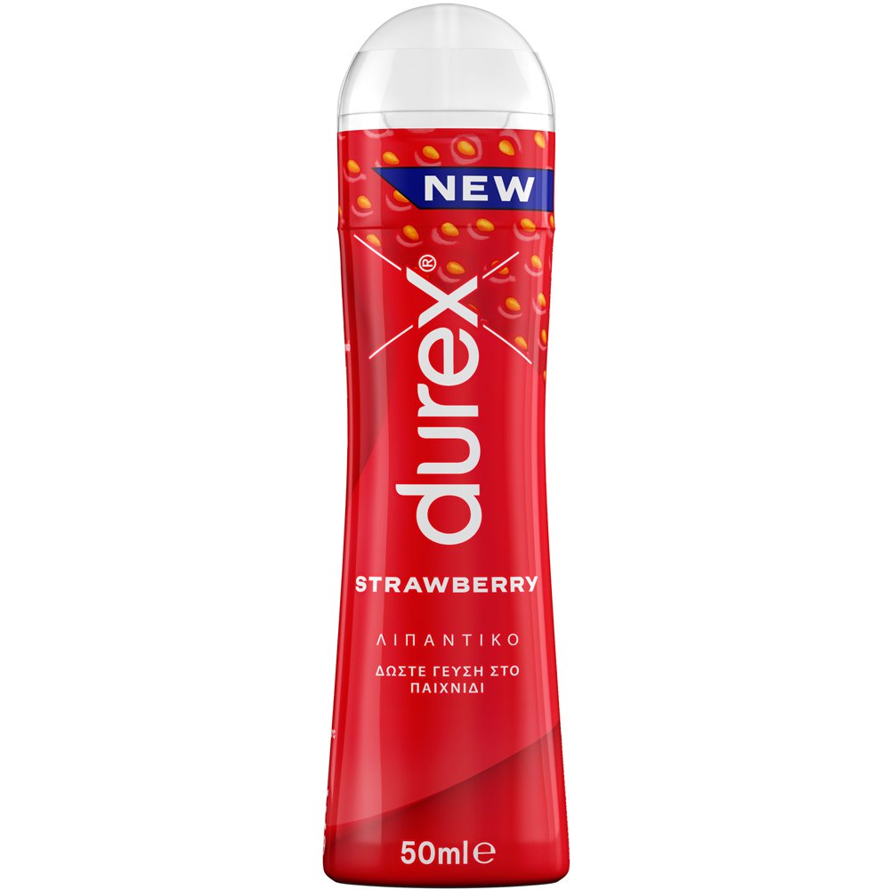 Durex Durex Strawberry Lube Ζουμερό Λιπαντικό Ιδανικό για Φρουτώδη Στοματική Διασκέδαση με Γεύση Φράουλα 50ml