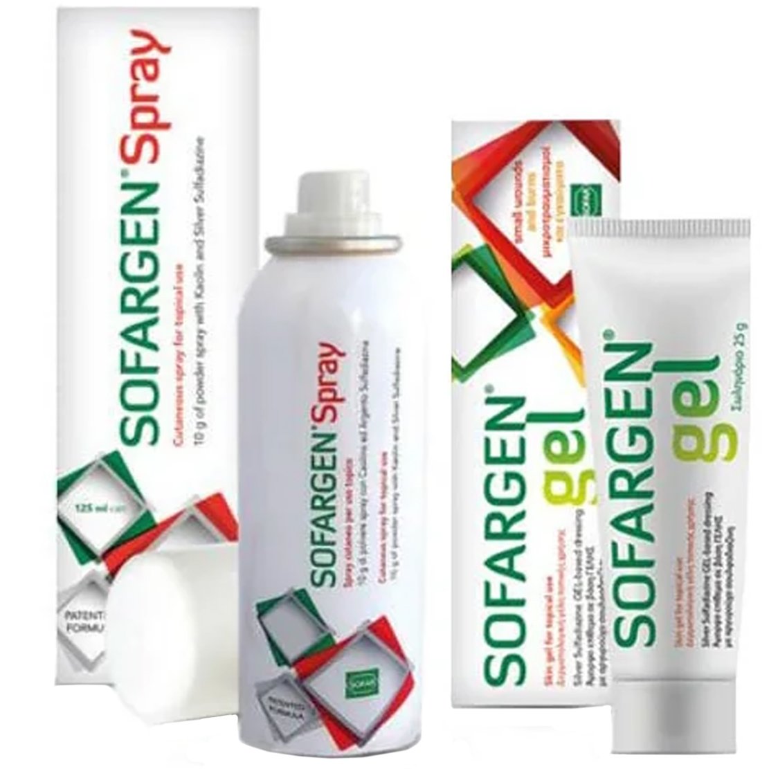 Sofar Πακέτο Προσφοράς Sofargen Gel Small Wounds, Burns 25g & Sofargen Spray Superficial Woods 125ml