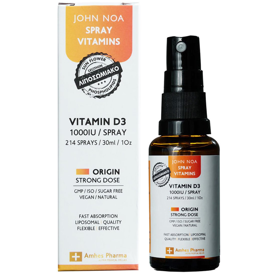 John Noa John Noa Vitamin D3 Origin Strong Dose 1000IU Spray Συμπλήρωμα Διατροφής Βιταμίνης D3 για την Καλή Υγεία των Οστών, Δοντιών & του Ανοσοποιητικού 30ml