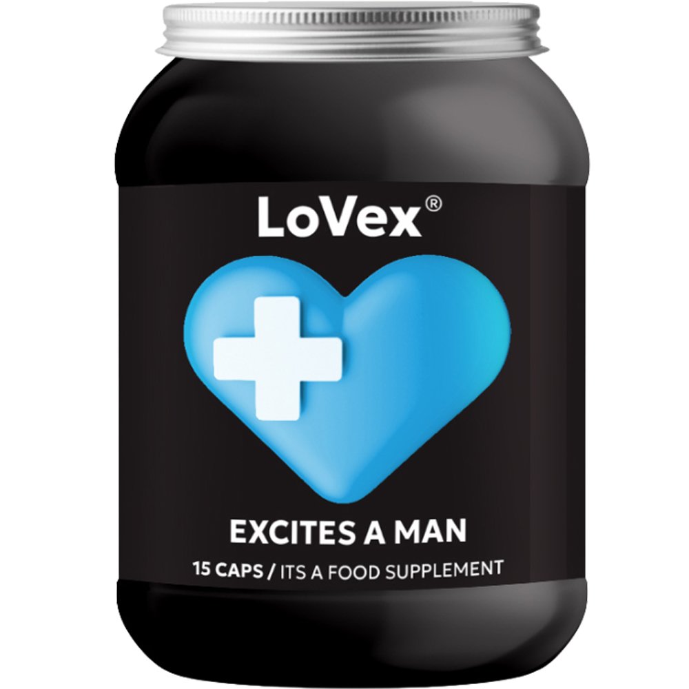 LoVex Excites a Man Συμπλήρωμα Διατροφής Εκχυλίσματος Βοτάνων για την Ενίσχυση της Ανδρικής Σεξουαλικής Επιθυμίας & Απόδοσης 15caps