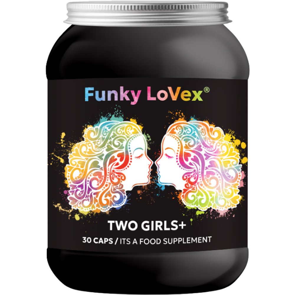 LoVex Funky Two Girls+ Συμπλήρωμα Διατροφής Βοτανικών Εκχυλισμάτων για Ενίσχυση της Σεξουαλικής Επιθυμίας & Διάρκεια 30caps
