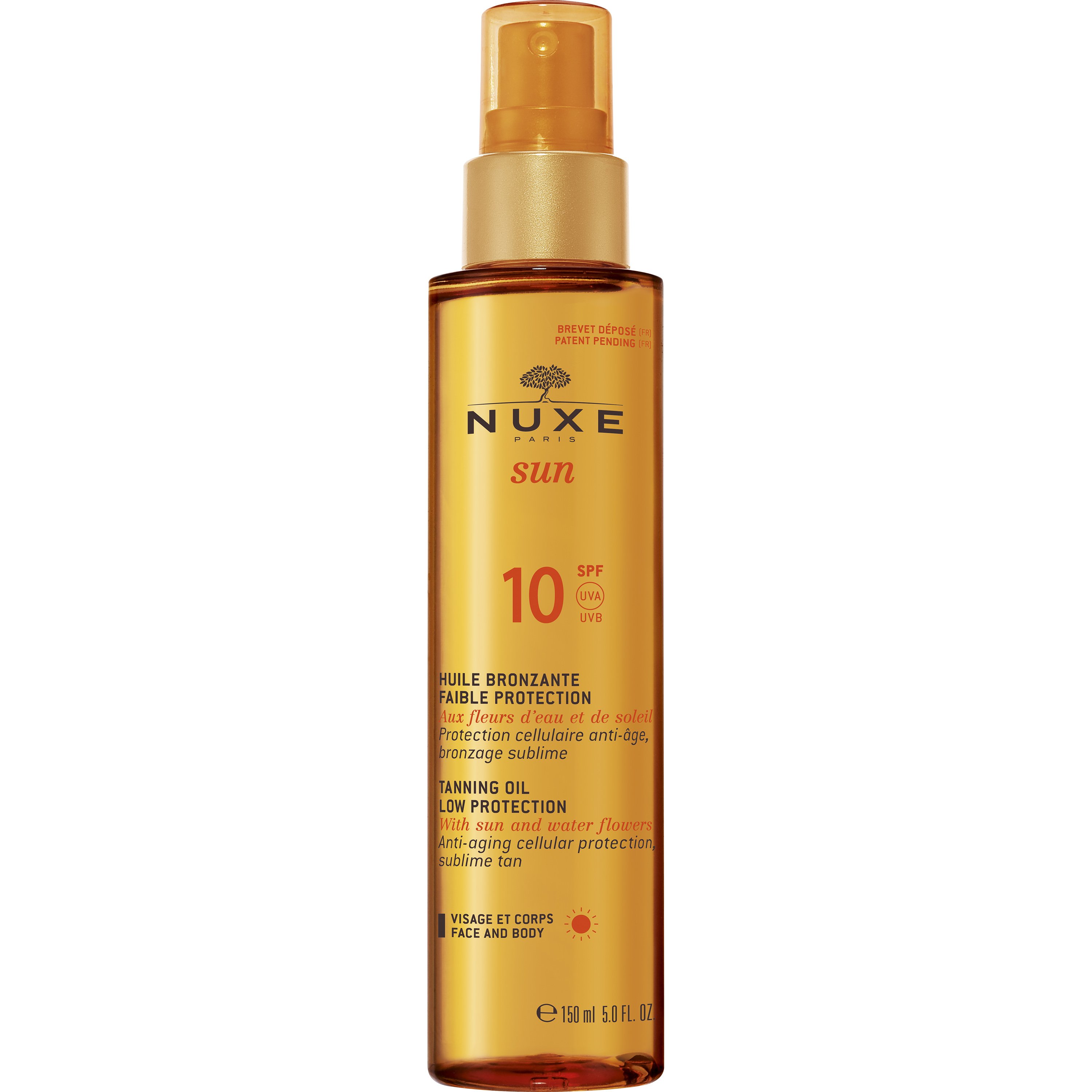 Nuxe Sun Tanning Oil – Λάδι Μαυρίσματος για Πρόσωπο & Σώμα Spf10 σε Ειδική Τιμή 150ml