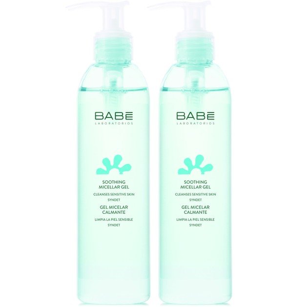 Babe Essentials Πακέτο Προσφοράς Soothing Micellar Gel Μικυλλιακό Gel Καθαρισμού Προσώπου 2x245ml
