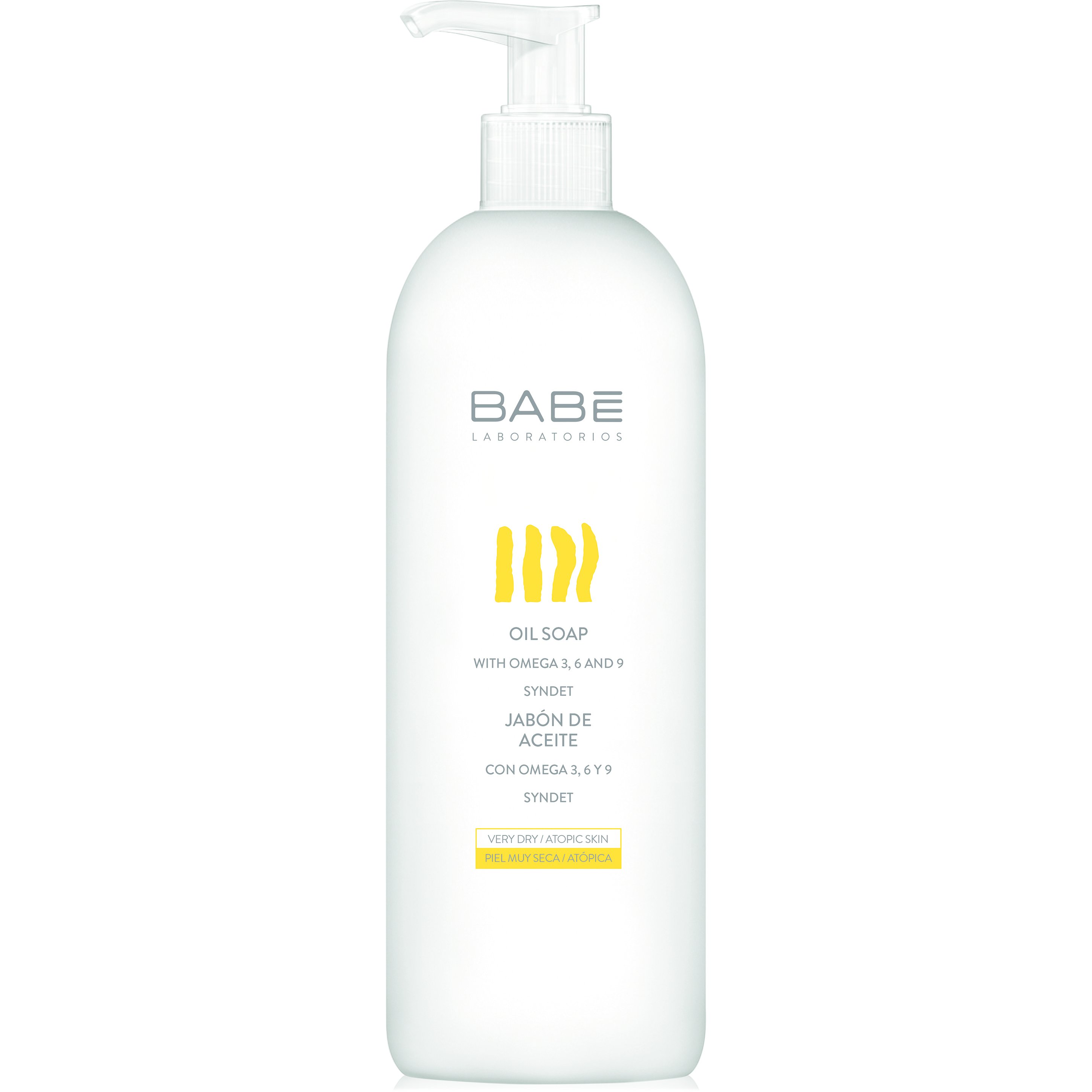 Babe Body Oil Soap Ήπιο Ελαιώδες Αφρόλουτρο για την Καθημερινή Υγιεινή της Ατοπικής,Ερεθισμένης & Πολύ Ξηρής Επιδερμίδας 500ml
