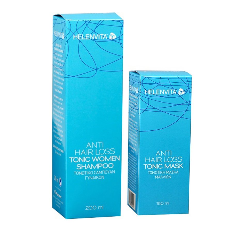 Helenvita Πακέτο Προσφοράς Anti-Hair Loss Tonic Women Shampoo 200ml & Δώρο Anti-Hair Loss Tonic Mask 150ml