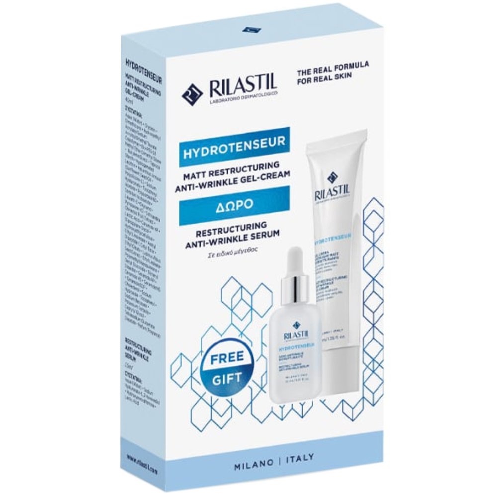 Rilastil Promo Hydrotenseur Matt Restructuring Anti-Wrinkle Gel Cream 40ml & Δώρο Restructuring Anti-Wrinkle Serum 15ml