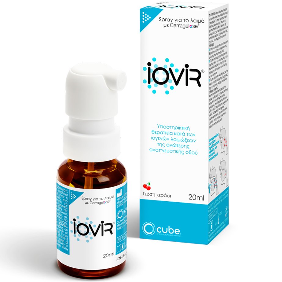 Iovir Throat Spray για το Λαιμό με Carragelose Κατά των Ιών, με Γεύση Κεράσι 20ml 46303