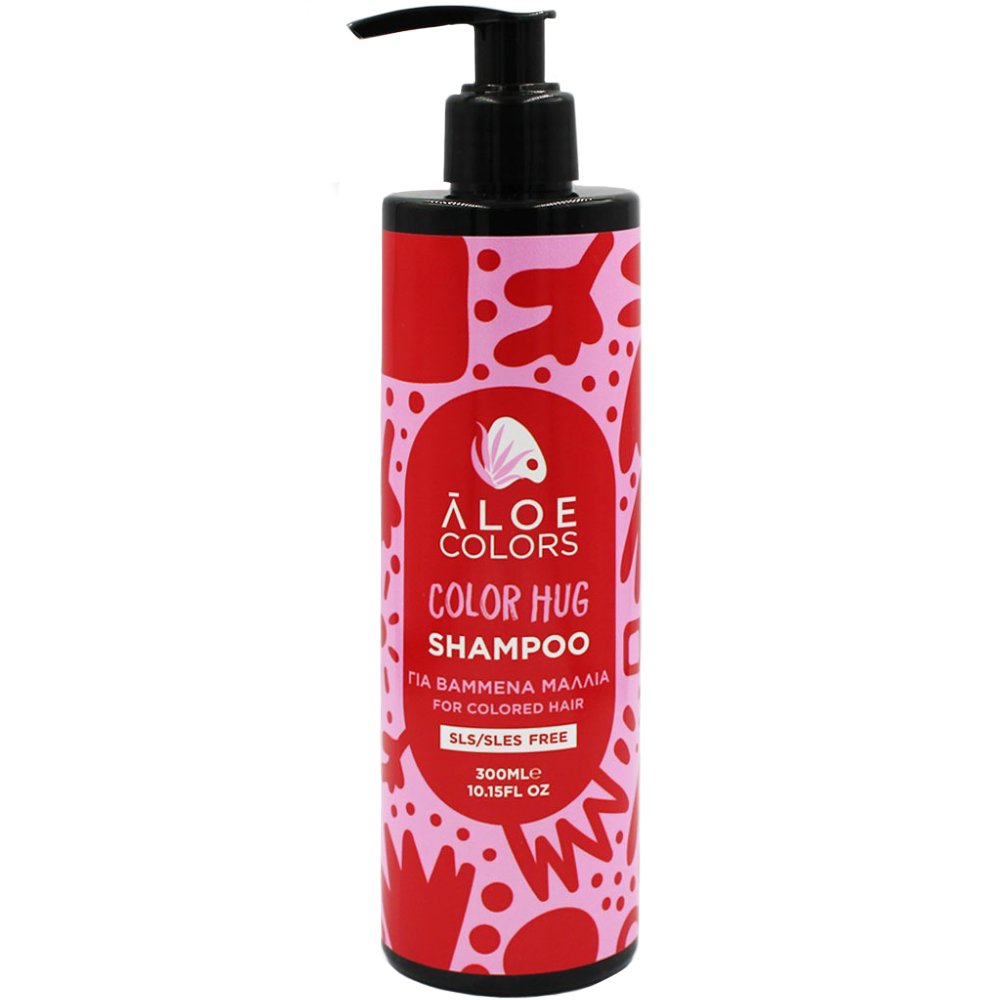 Aloe Colors Aloe Colors for Color Hug Shampoo Hair Σαμπουάν για Βαμμένα Μαλλιά για Φυσική Λάμψη που Διαρκεί, με Αντλία 300ml