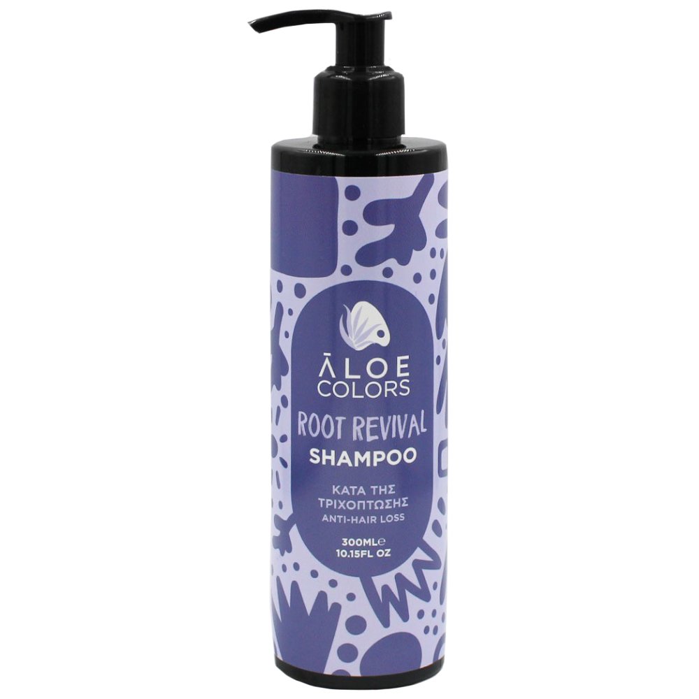 Aloe Colors Aloe Colors Root Revival Anti-Hair Loss Shampoo Σαμπουάν για Όγκο & Δύναμη Κατά της Τριχόπτωσης, με Αντλία 300ml