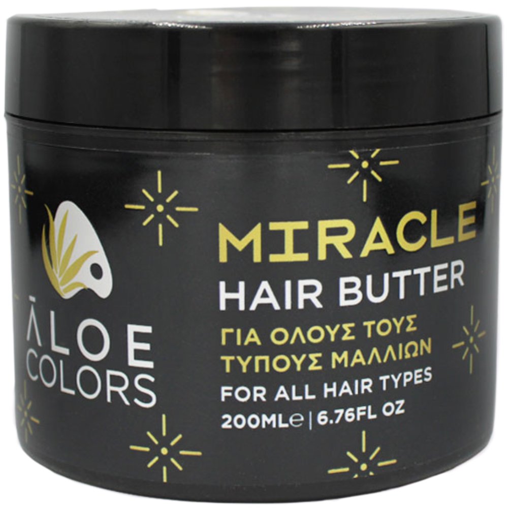 Aloe Colors Aloe Colors Miracle Butter Hair Ενυδατική Μάσκα για Όλους τους Τύπους Μαλλιών που Χαρίζει Εντατική Θρέψη, Απαλότητα & Λάμψη 200ml