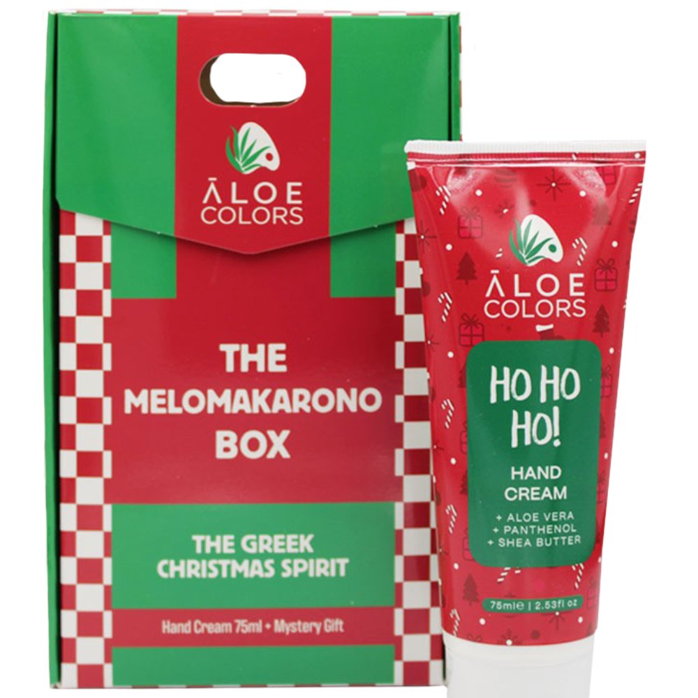 Aloe Colors Promo The Melomakarono Box The Greek Christmas Spirit Hand Cream 75ml & Δώρο Mystery Gift