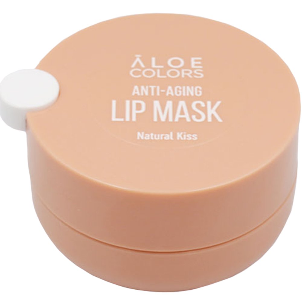 Aloe Colors Aloe Colors Anti Aging Natural Kiss Lip Mask Μάσκα Χειλιών Αντιγήρανσης & Επανόρθωσης με Γεύση Καραμέλα 10ml Beige