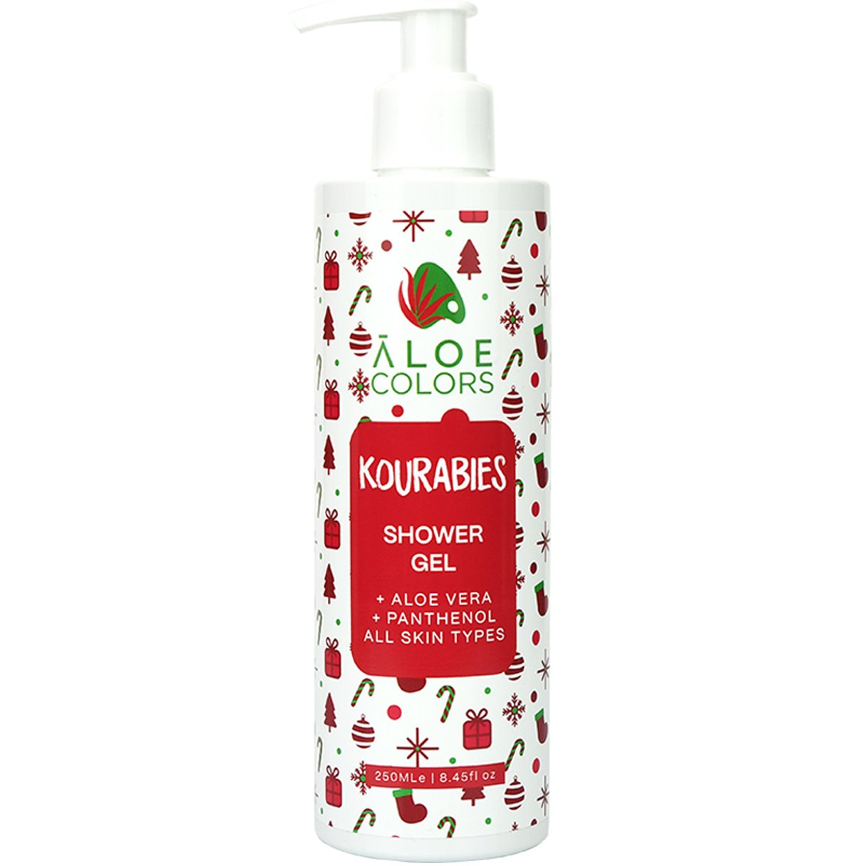 Aloe Colors Shower Gel Kourabies Απαλό Αφρόλουτρο με Χριστουγεννιάτικο Άρωμα 250ml