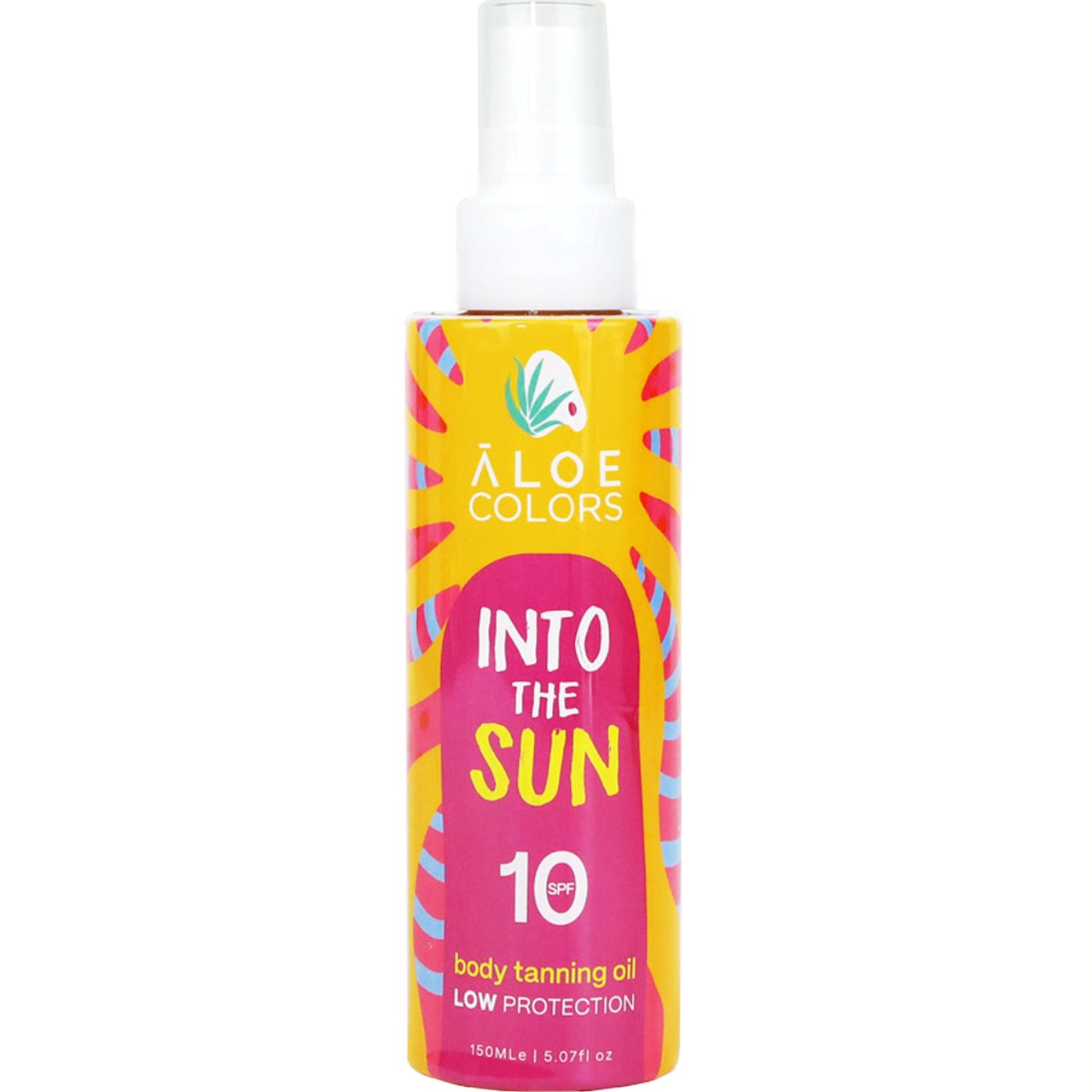 Aloe Colors Aloe Colors Into the Sun Spf10 Body Tanning Oil Αντηλιακό Λάδι Σώματος Χαμηλής Προστασίας για Βαθύ Μαύρισμα 150ml
