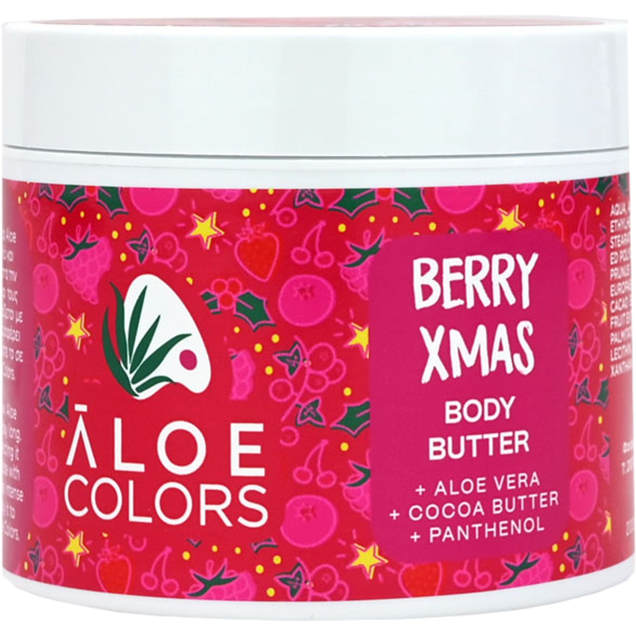 Aloe Colors Aloe Colors Berry Xmas Body Butter Ενυδατικό Γαλάκτωμα Σώματος με Άρωμα Μούρων 200ml