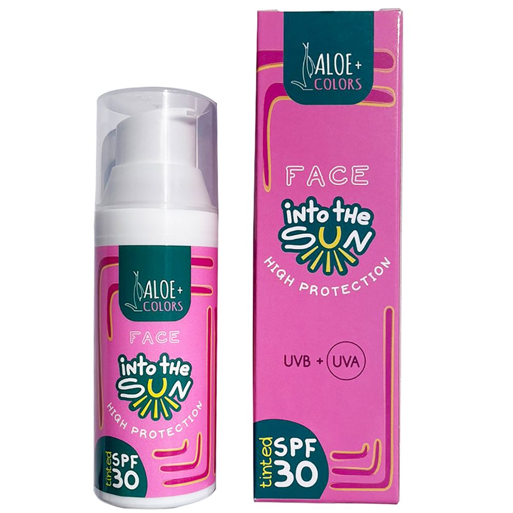 Aloe+ Colors Into the Sun High Protection Face Sunscreen Spf30 Αντηλιακή Κρέμα Προσώπου Υψηλής Προστασίας με Χρώμα 50ml