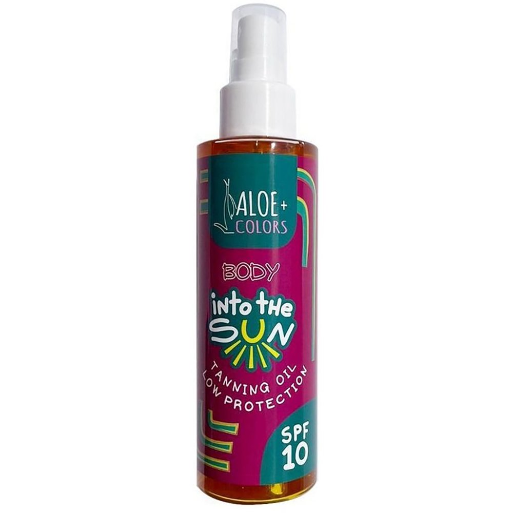 Aloe+ Colors Into the Sun Tanning Oil Low Protection Spf10 Ξηρό Αντηλιακό Λάδι Σώματος σε Σπρέι 150ml