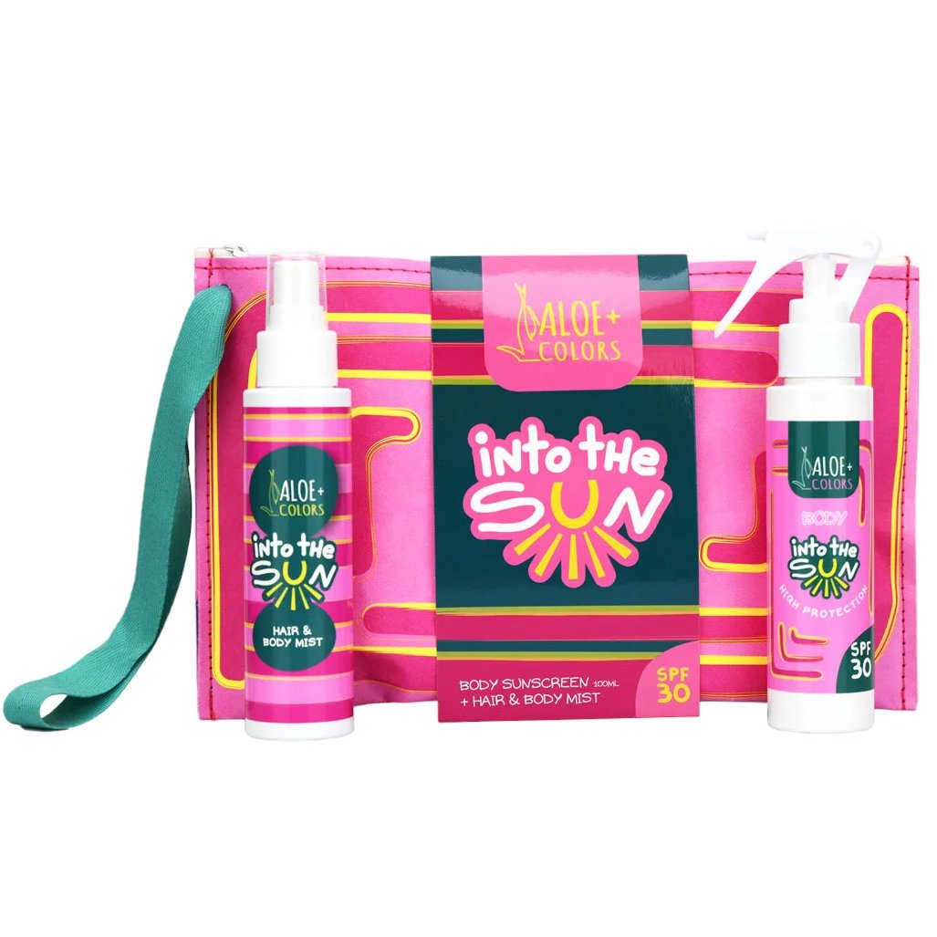 Aloe+ Colors Promo Into the Sun High Protection Body Sunscreen Spf30, 100ml & Hair & Body Mist 100ml & Δώρο Τσαντάκι