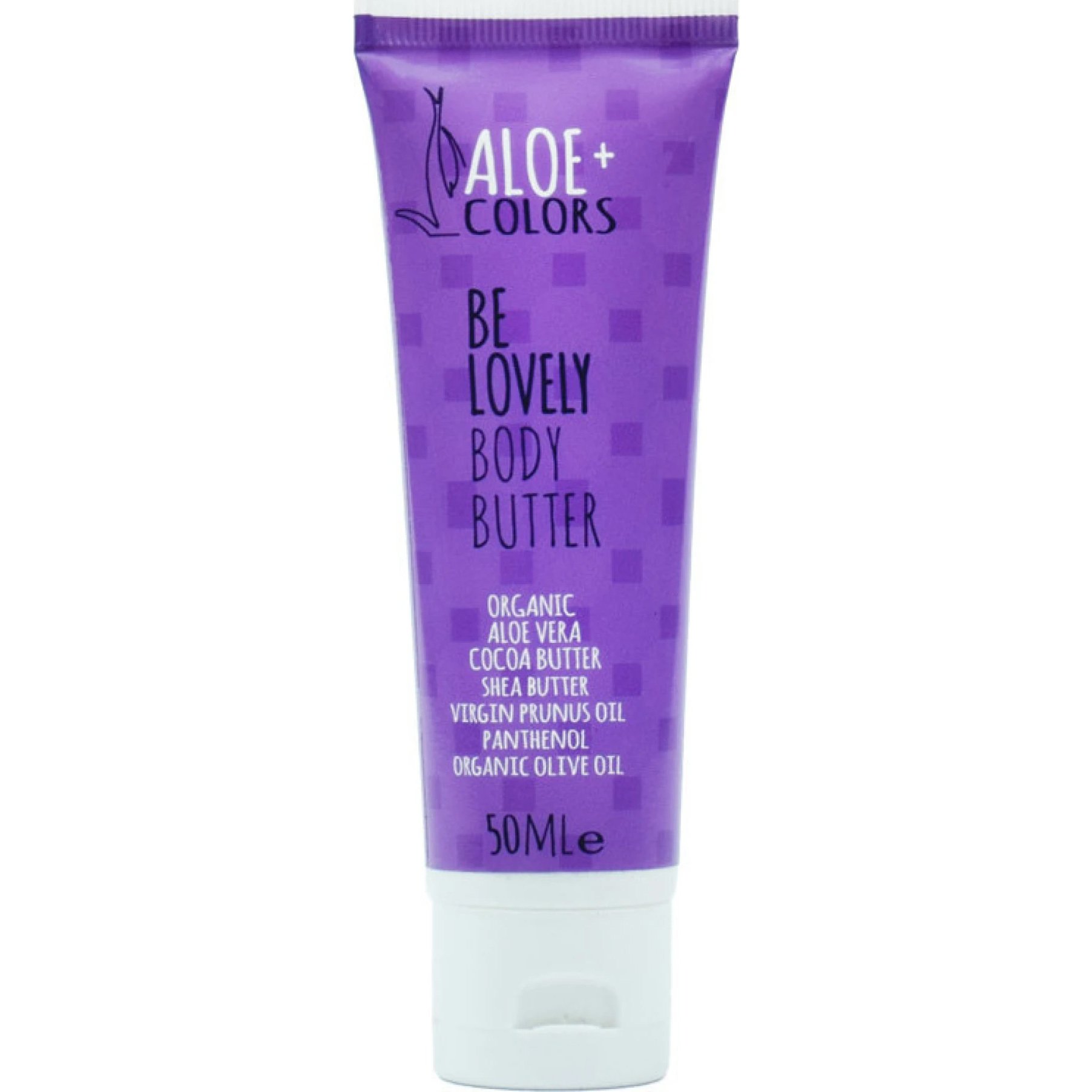 Aloe+ Colors Be Lovely Body Butter Ενυδατικό Βούτυρο Σώματος με Άρωμα Καραμέλα & Πικραμύγδαλο 50ml