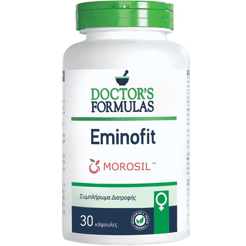 Doctor's Formulas Doctor's Formulas EminoFit Συμπλήρωμα Διατροφής Εκχυλίσματος Κόκκινου Πορτοκαλιού & Χρωμίου για τη Διαχείριση του Βάρους Κατά την Εμμηνόπαυση 30caps