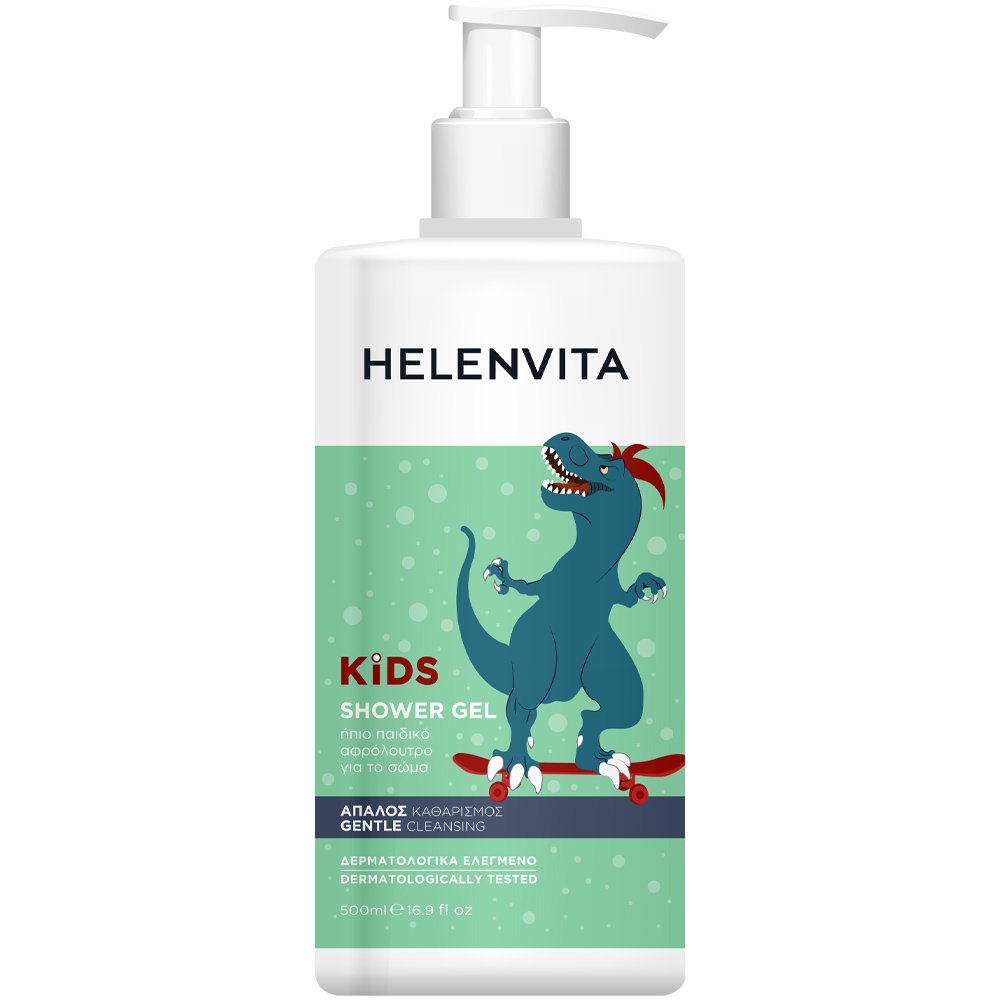 ΦΑΡΜΕΞ Helenvita Kids Dino Shower Gel Ήπιο Παιδικό Αφρόλουτρο με Άρωμα Εσπεριδοειδών 500ml
