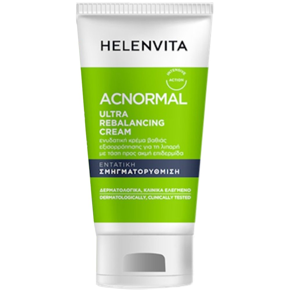 Helenvita Acnormal Ultra Rebalancing Cream Ενυδατική Κρέμα Σμηγματορύθμισης & Βαθιάς Εξισορρόπησης Λιπαρής Τάσης για Πρόσωπο & Λαιμό 60ml