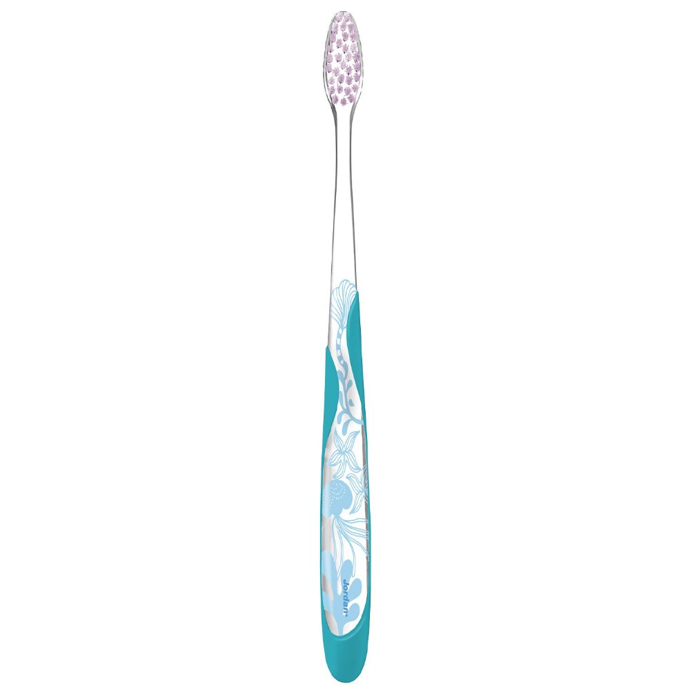 Jordan Individual Reach Small Precision Head Soft Toothbrush Μαλακή Οδοντόβουρτσα με Εργονομική Λαβή για Βαθύ Καθαρισμό 1 Τεμάχιο - Γαλάζιο
