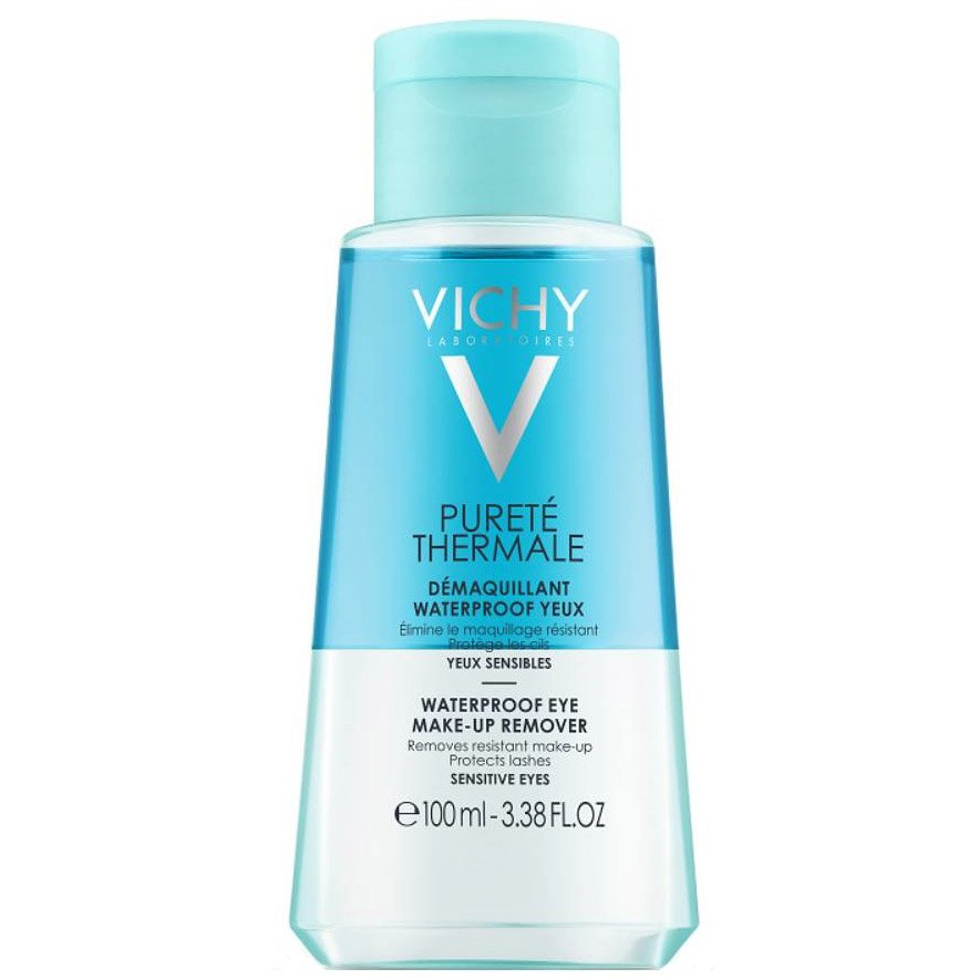 Vichy Vichy Purete Thermale Demaquillant Waterproof Yeux Διφασικό Ντεμακιγιάζ Ματιών για Αδιάβροχο Μακιγιάζ Travel Size 100ml